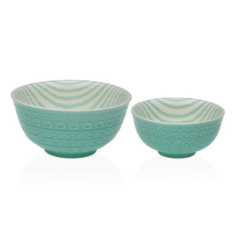 Image secondaire de Bol pour Apéritifs Versa Turquoise Céramique Porcelaine 12,3 x 5,8 x 12,3 cm