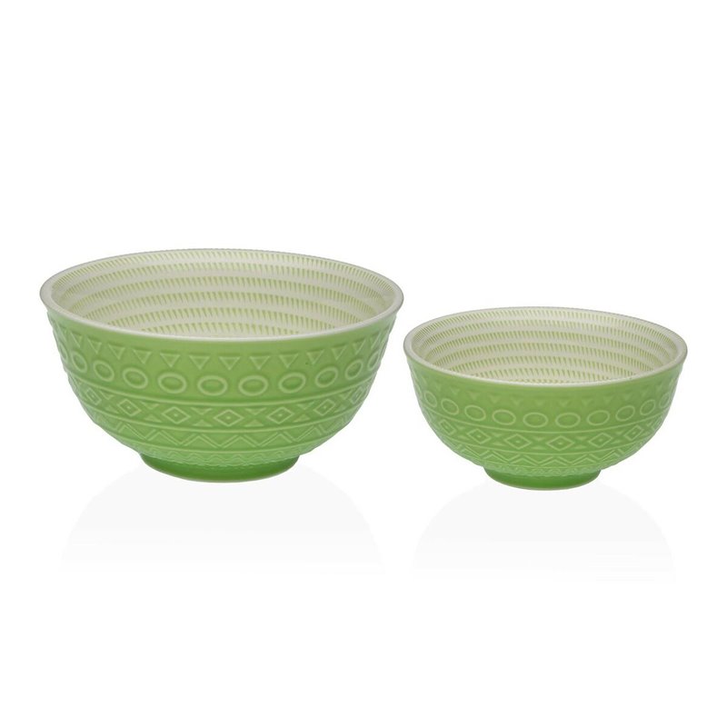 Image secondaire de Bol pour Apéritifs Versa Vert Céramique Porcelaine 12,3 x 5,8 x 12,3 cm