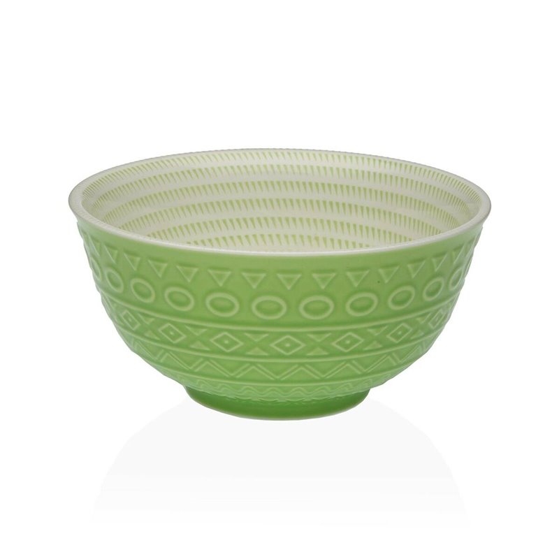 Bol pour Apéritifs Versa Vert Céramique Porcelaine 16 x 7,7 x 16 cm