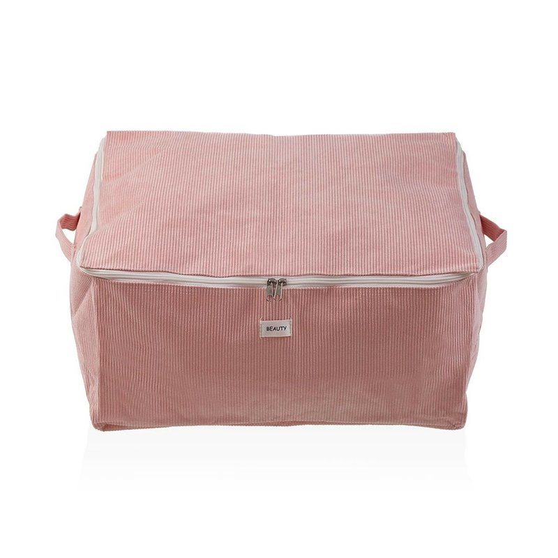 Boîte de rangement Versa Corduroy 40 x 25 x 50 cm Rose