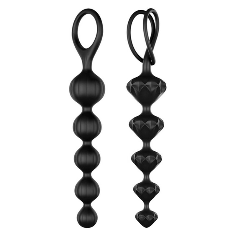 Boules Anales Satisfyer (2 pcs) Noir Silicone