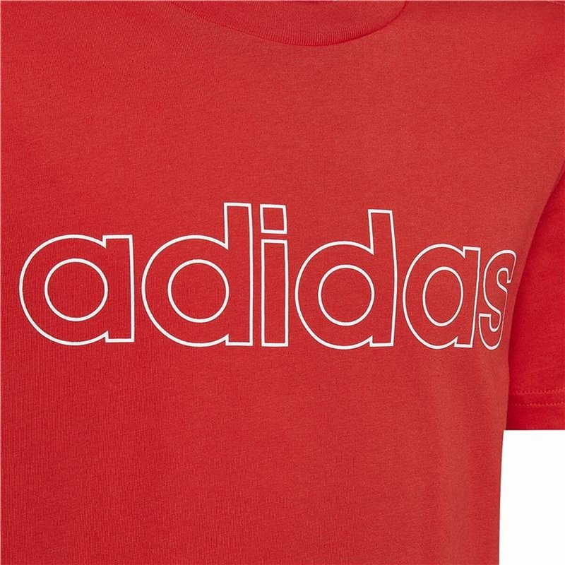 Image secondaire de T shirt à manches courtes Enfant Adidas Essentials Rouge