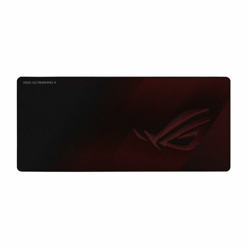 Asus ROG Strix Scabbard II Tapis de souris de jeu Noir, Rouge