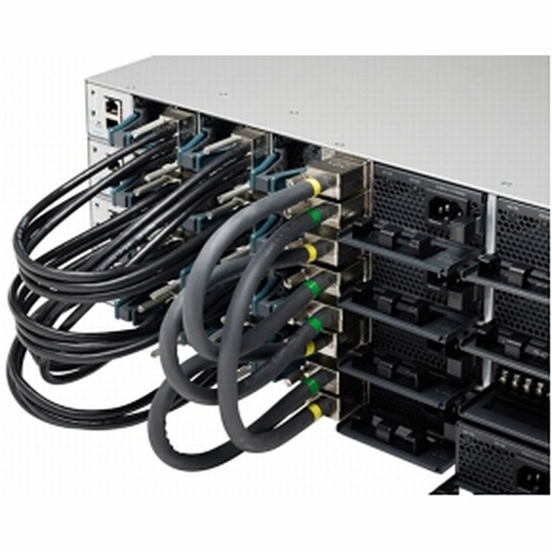 Câble Réseau Rigide UTP 6ème Catégorie CISCO STACK-T1-50cm: Noir 50 cm