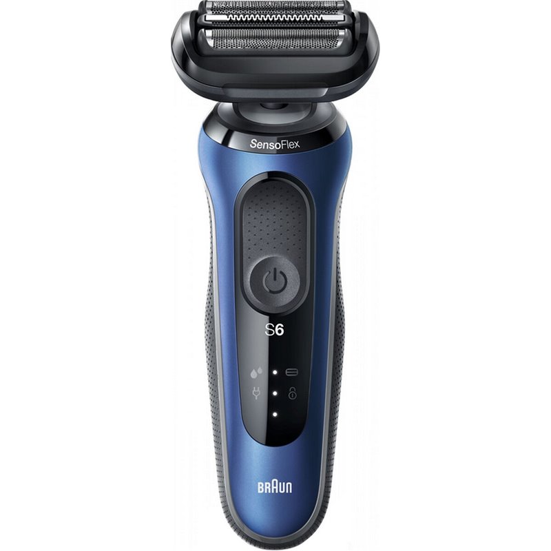 Braun Series 6 61-B7200CC Rasoir à grille Tondeuse Noir, Bleu