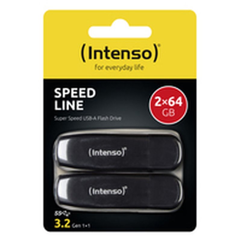 Clé USB Intenso 3533494 Noir 64 GB (2 Unités)