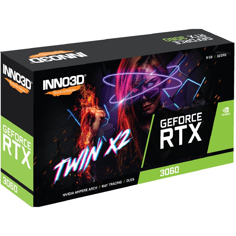 Image secondaire de Carte Graphique INNO3D GeForce RTX 3060 Twin X2 8 GB GDDR6