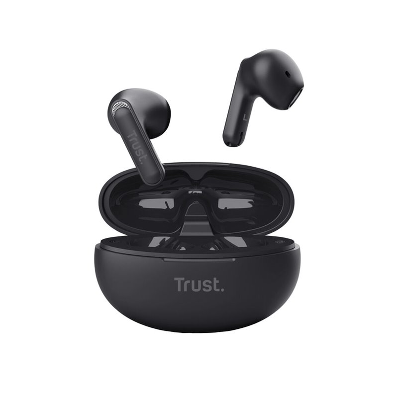 Trust Yavi Casque True Wireless Stereo (TWS) Ecouteurs Appels/Musique USB Type-C Bluetooth Noir