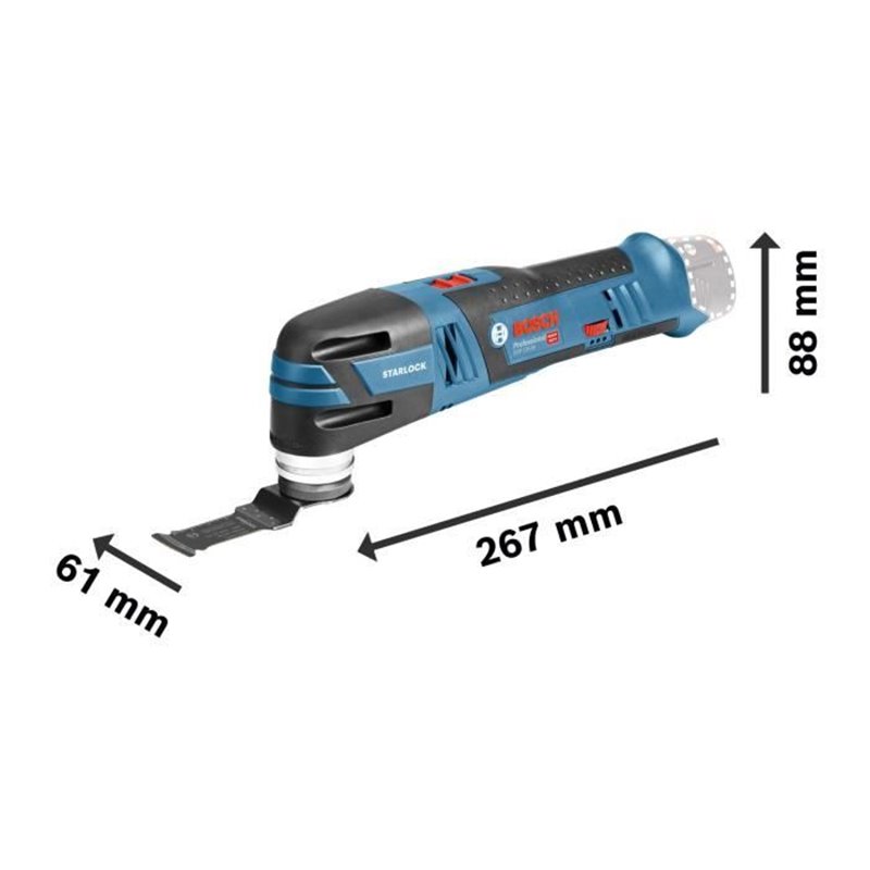 Image secondaire de Découpeur-Ponceur Bosch Professional GOP 12V-28 + 2 Batteries 3,0Ah + Accessoires + L-BOXX - 06018B5006