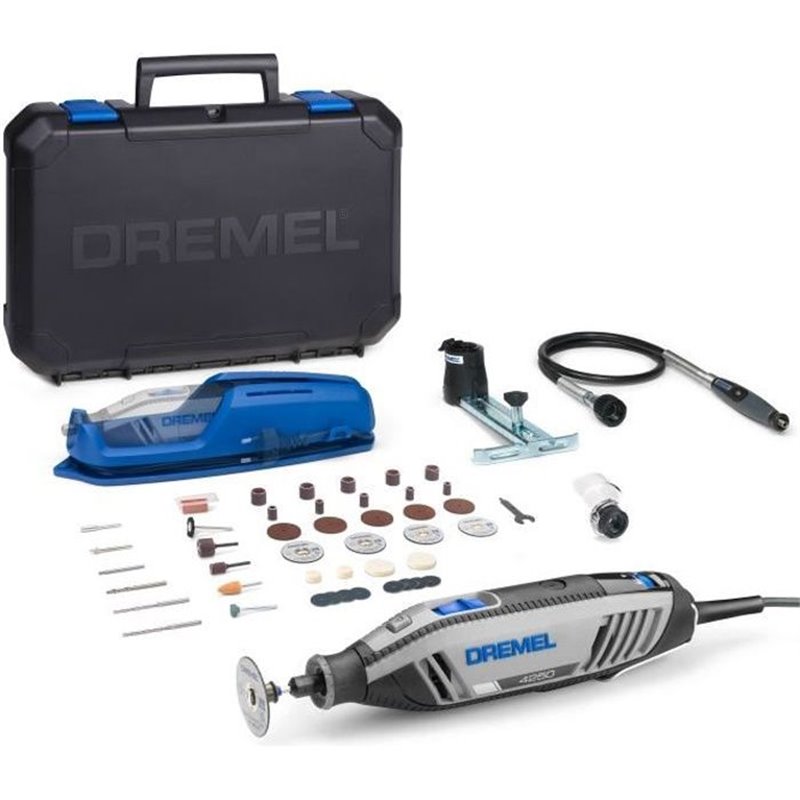 Outil multifonctions Dremel 4250-3/45 - 45 accessoires + 3 adaptations