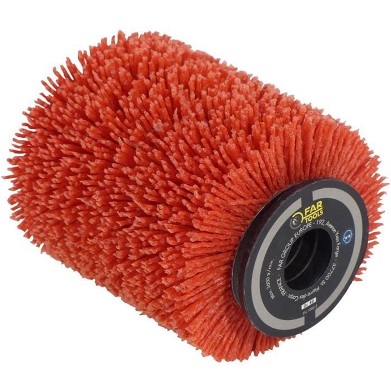 Brosse nylon abrasifs - Fartools - Ø80mm L 100mm - Pour décrasser/dégriser/nettoyer