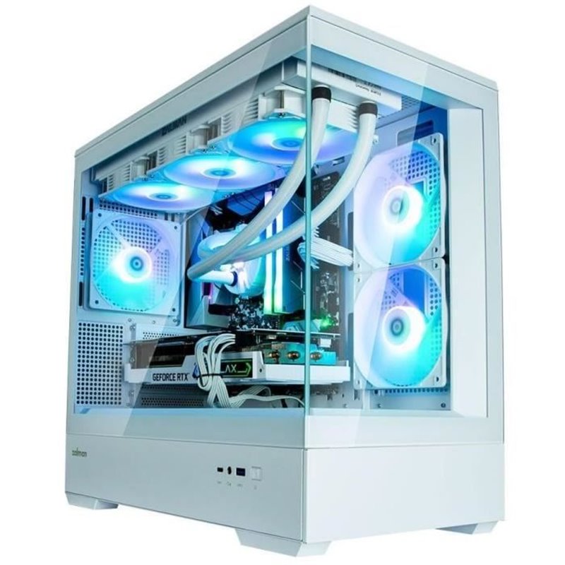 Image secondaire de Boîtier PC sans alimentation - ZALMAN P30 (Blanc) - Moyen tour - Format M-ATX