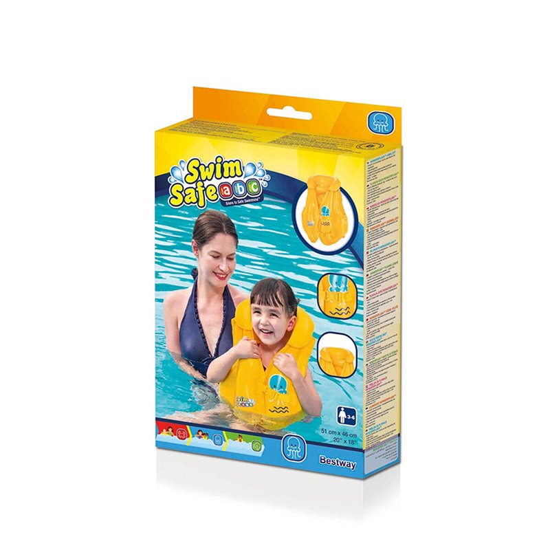 Image secondaire de Gilet Gonflable pour Piscine Bestway Jaune Pieuvre 51 x 46 cm (1 Unité)