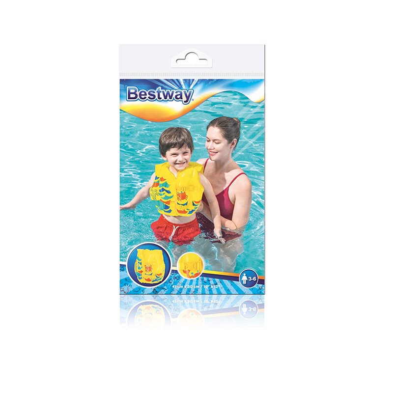 Image secondaire de Gilet Gonflable pour Piscine Bestway Jaune Crabe 41 x 30 cm 3-6 ans (1 Unité)