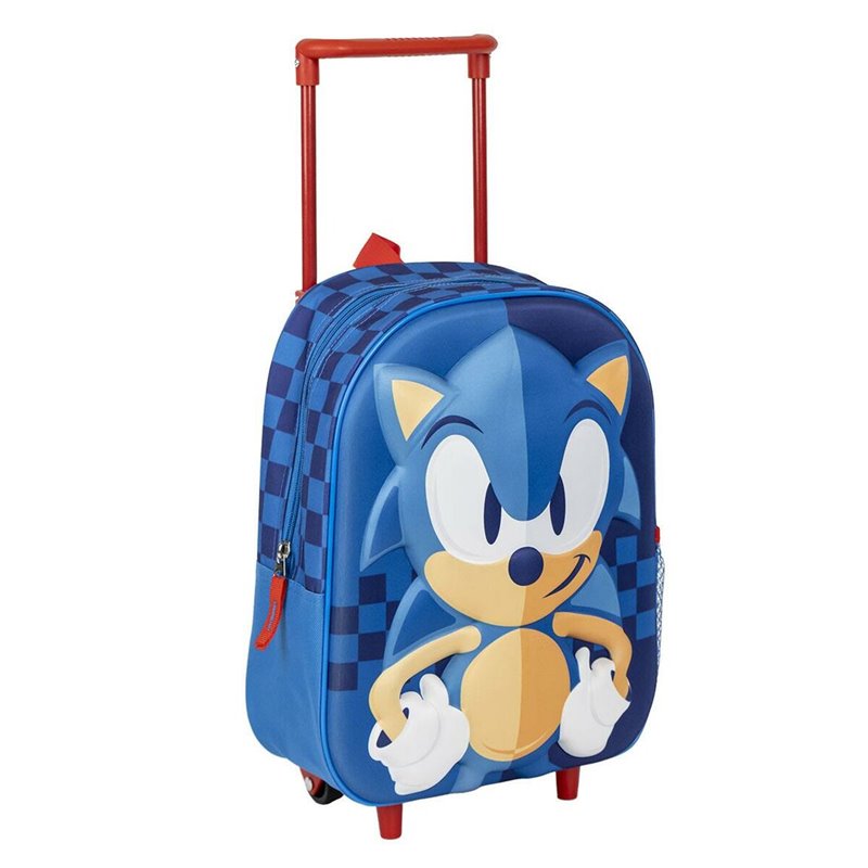 Cartable à roulettes Sonic Bleu 25 x 31 x 10 cm