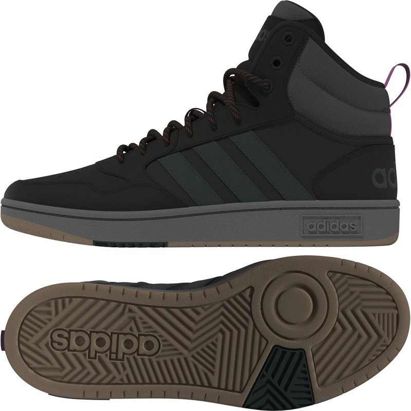 Image secondaire de Baskets Casual pour Femme HOOPS 3.0 MID Adidas GZ6681 Noir