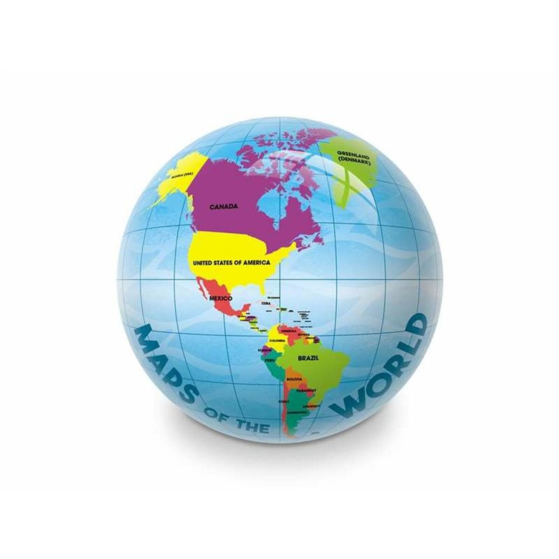 Image secondaire de Ballon Unice Toys World Map Ø 23 cm PVC