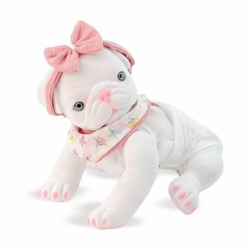 Jouet Peluche Berjuan Anireal Blanc Chien 35 cm