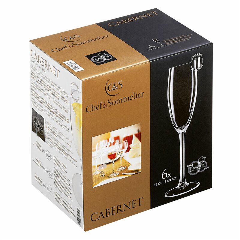 Image secondaire de Coupe de champagne Chef&Sommelier Cabernet Transparent verre 6 Unités (16 cl)