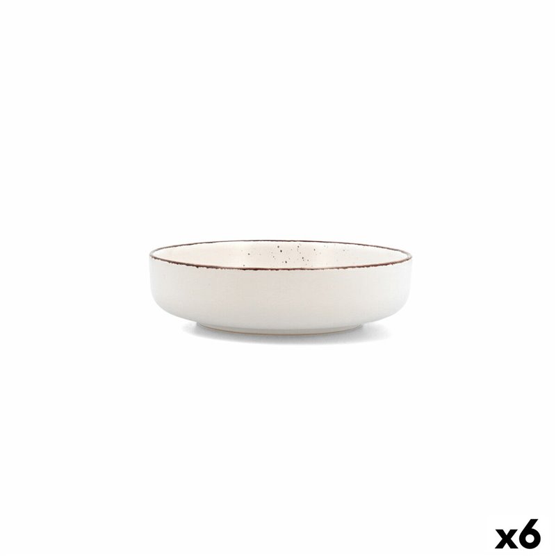 Assiette creuse Quid Duna Beige Céramique 18,5 x 5,3 cm (6 Unités)