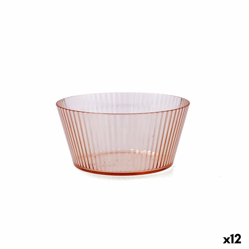 Bol Quid Sunset Corail Plastique 15 cm (12 Unités)