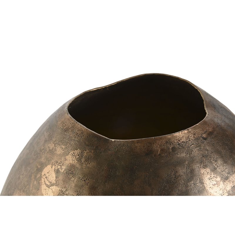 Image secondaire de Vase DKD Home Decor Bronze Doré Aluminium Finition vieillie 34 x 33 x 33 cm