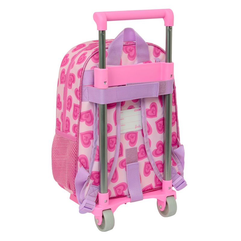 Image secondaire de Cartable à roulettes Barbie Love Rose 26 x 34 x 11 cm