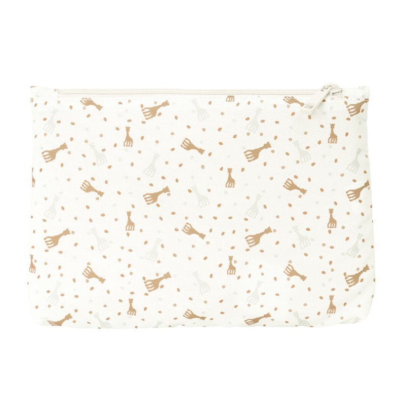 Image secondaire de Trousse Fourre-Tout Double Sophie la Girafe Beige 23 x 16 x 3 cm