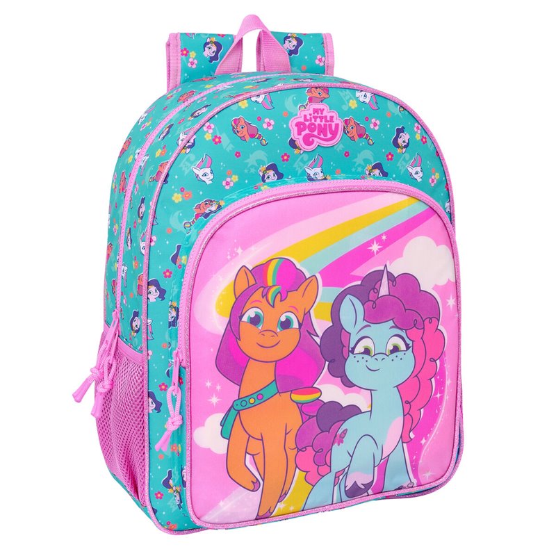 Cartable My Little Pony Magic Rose Turquoise 33 x 42 x 14 cm