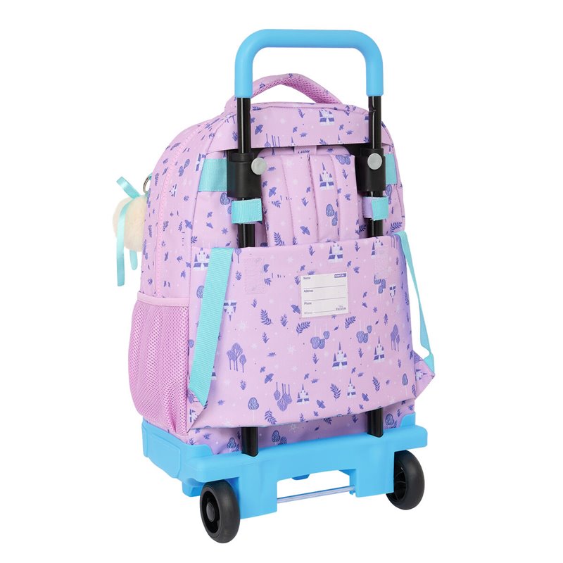 Image secondaire de Cartable à roulettes Frozen Cool days Violet Bleu ciel 33 x 45 x 22 cm