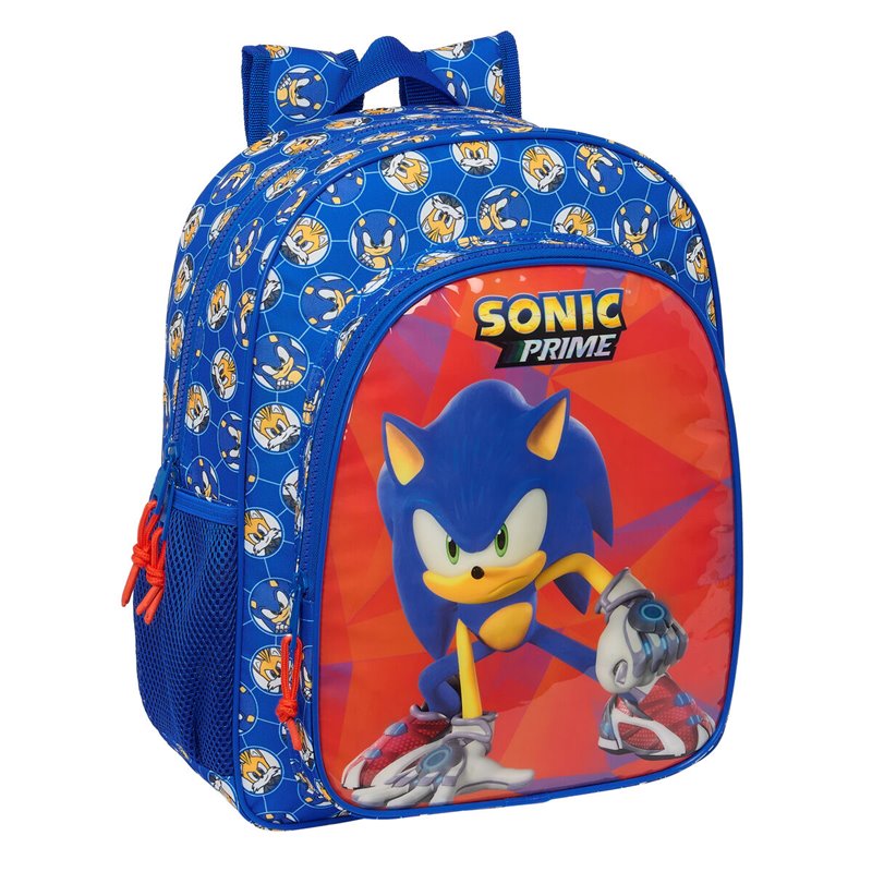 Cartable Sonic Prime Bleu 32 x 38 x 12 cm