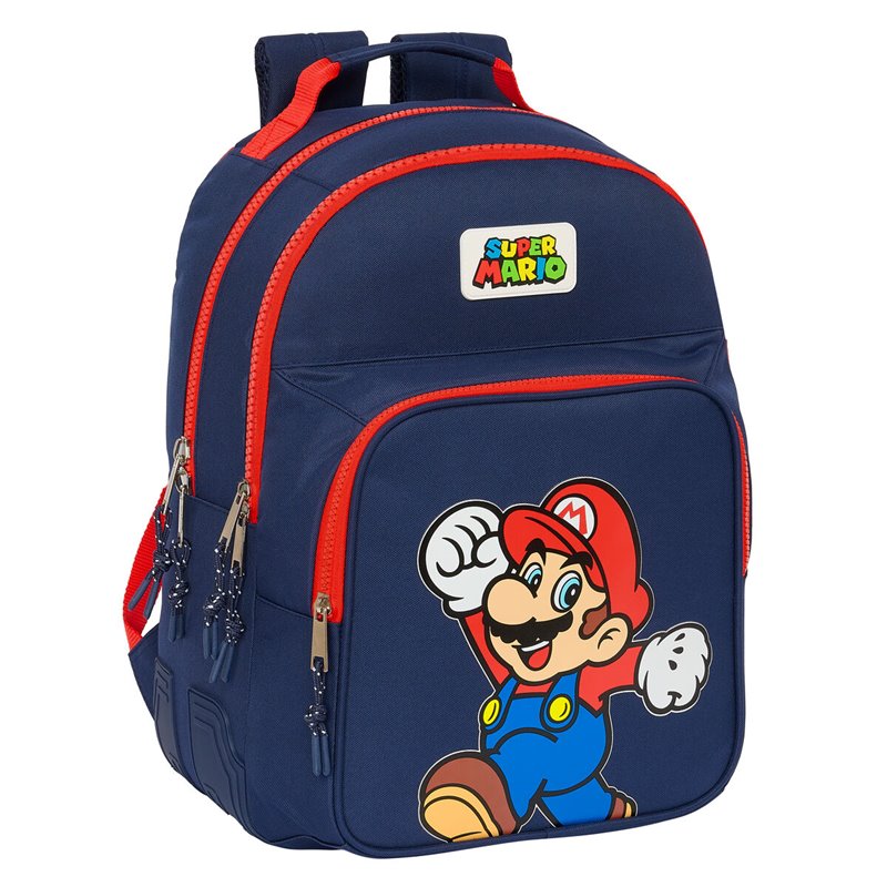 Cartable Super Mario World Blue marine 32 x 42 x 15 cm