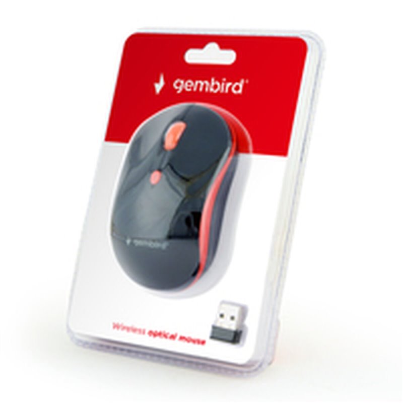 Image secondaire de Souris sans-fil GEMBIRD MUSW-4B-03-R Noir/Rouge (1 Unités)