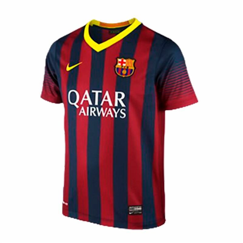 Image secondaire de Maillot de Football à Manches Courtes pour Enfants Qatar Nike FC. Barcelona 2014 Rouge