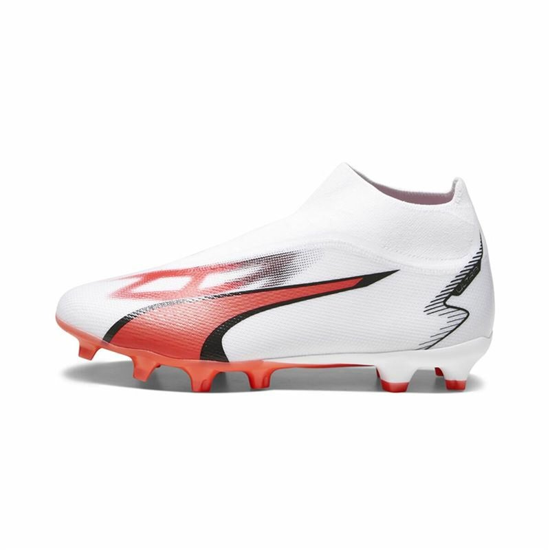 Chaussures de Football pour Adultes Puma Ultra Match+ Ll Fg/A Blanc Rouge