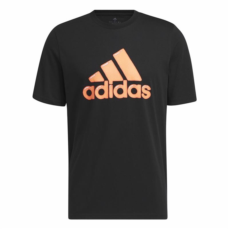 T-Shirt à manches courtes homme Adidas Logo Noir (L)