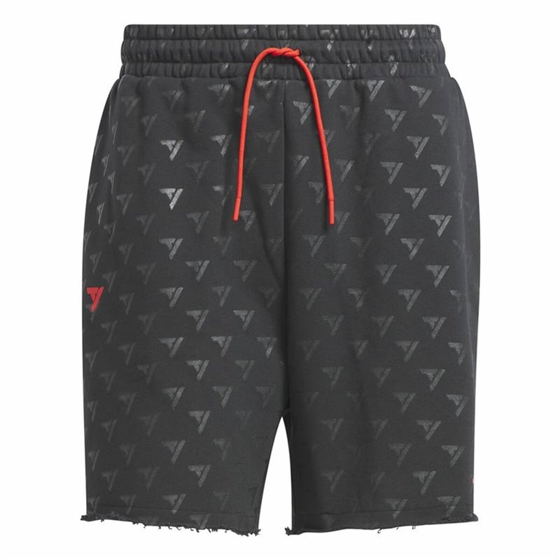 Short de Basket pour Homme Adidas Trae Allover Print Gris