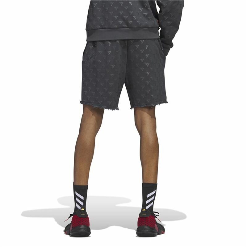 Image secondaire de Short de Basket pour Homme Adidas Trae Allover Print Gris