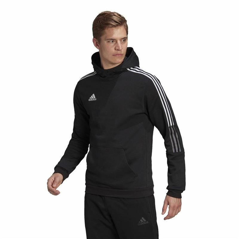 Image secondaire de Sweat-Shirt d'Entraînement pour Adultes Adidas Tiro 21 Noir (XS)