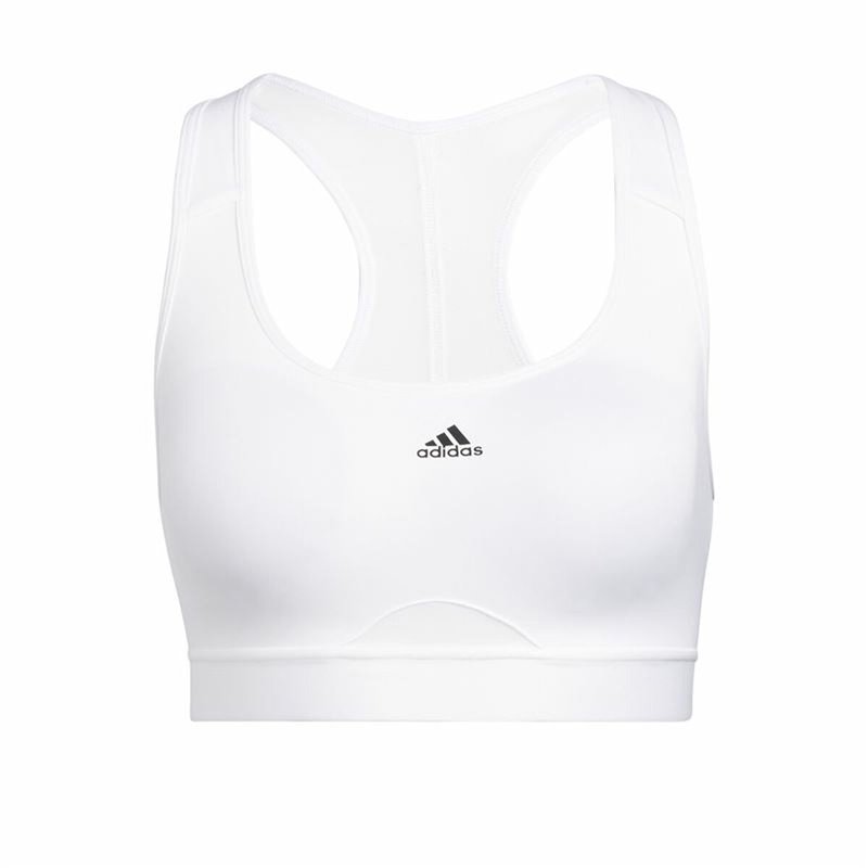 Soutien-Gorge de Sport Adidas Pwr Ms Pd Blanc