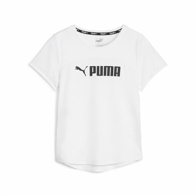 T-Shirt à manches courtes femme Puma Fit Logo Ultra Blanc (M)
