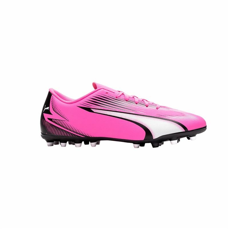 Image secondaire de Chaussures de Football Multi-crampons pour Adultes Puma Ultra Play MG Blanc Rose foncé