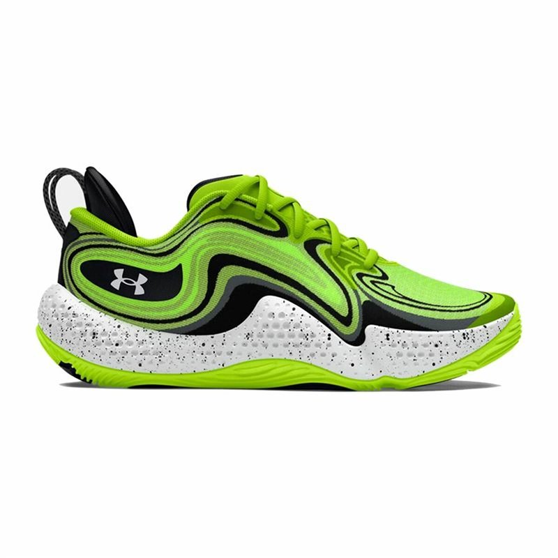 Chaussures de Basket-Ball pour Adultes Under Armour SPAWN 6 Vert citron