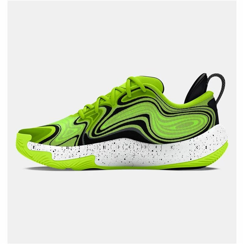 Image secondaire de Chaussures de Basket-Ball pour Adultes Under Armour SPAWN 6 Vert citron