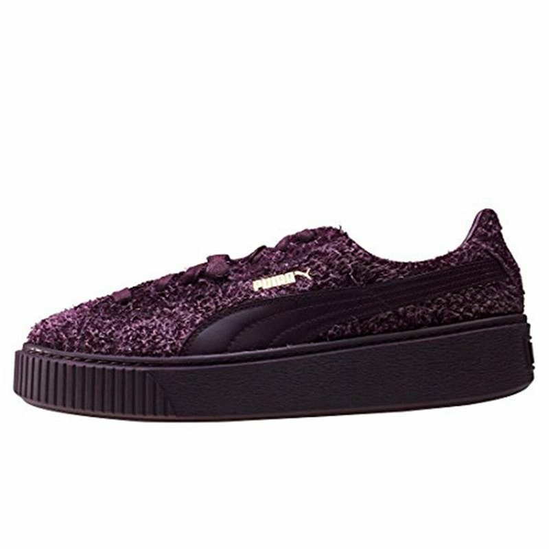 Chaussures de sport pour femme Puma Suede Platform Eletal Pourpre