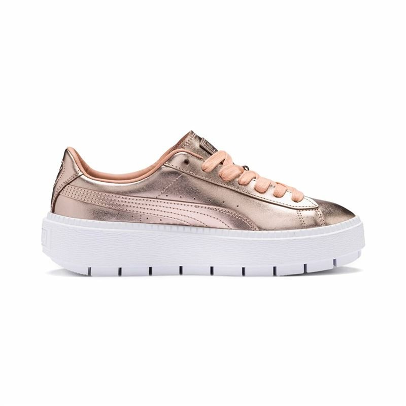 Image secondaire de Baskets Casual pour Femme Puma Basket Platform Trace Luxe