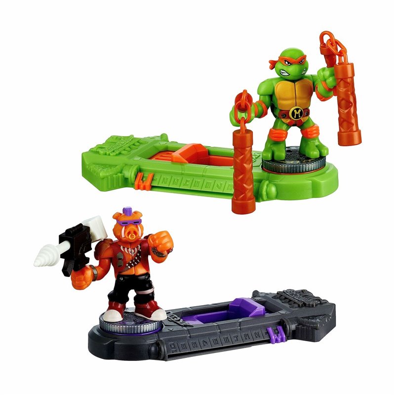 Image secondaire de Figurines de combat Teenage Mutant Ninja Turtles Legends of Akedo: Michelangelo vs Evil Bepop