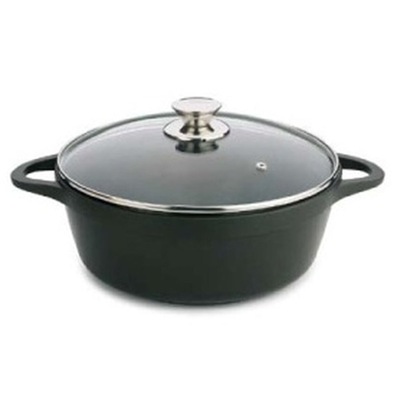 Casserole avec Couvercle Valira BLACK IND 28cm