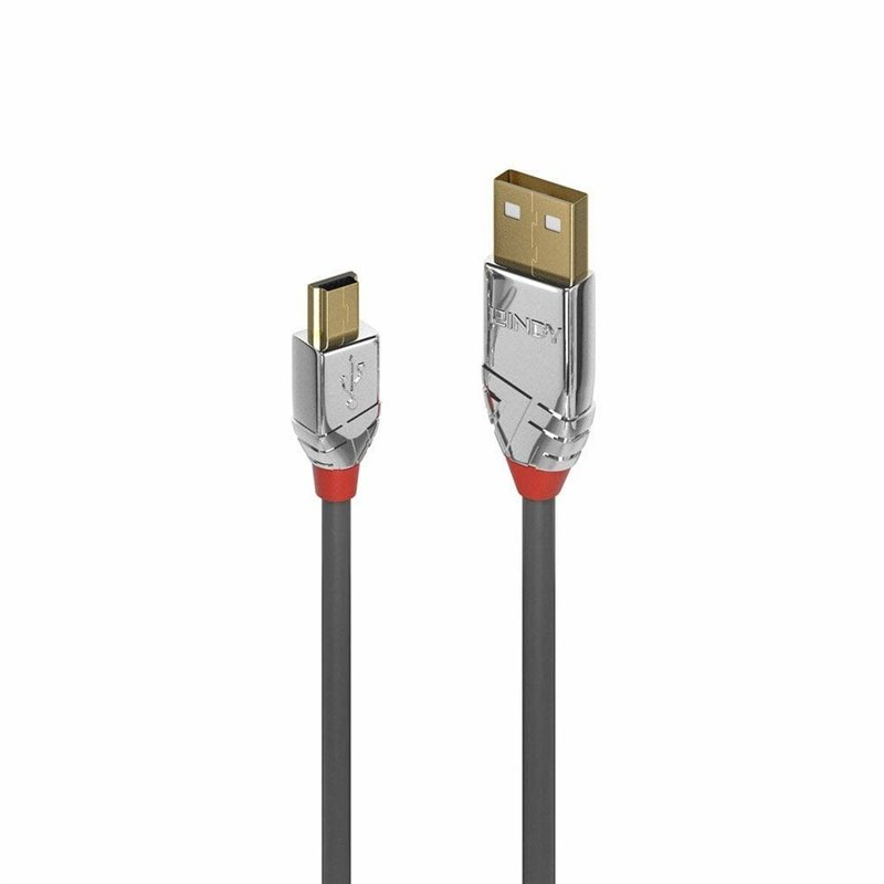 Lindy 36635 câble USB 7,5 m USB 2.0 USB A Mini-USB B Gris