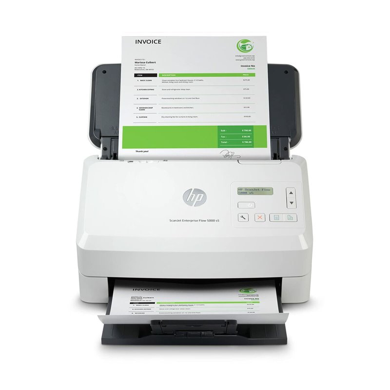 HP Scanjet Enterprise Flow 5000 s5 Alimentation papier de scanner 600 x 600 DPI A4 Blanc